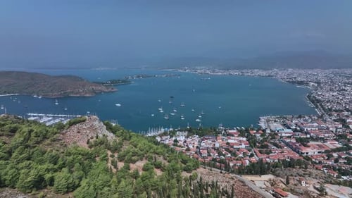 The Whole Fethiye Bay From Above, Turkey