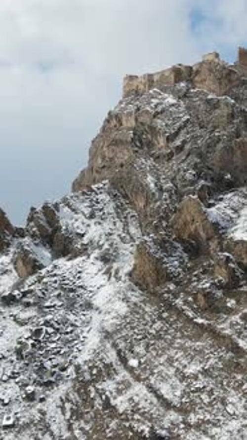 Snowy Rocky Castle