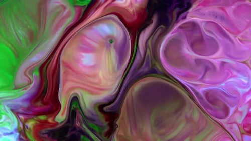 Abstract Color Swirls and Fluid Motion