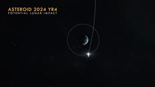 Asteroid Approaching Earth Moon System Simulation