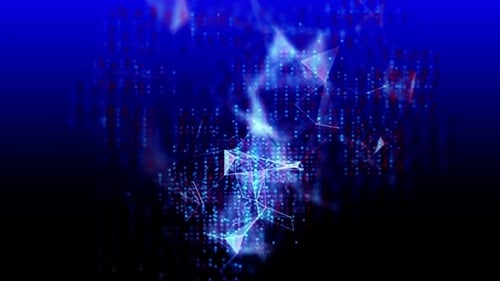 Futuristic Digital Network Connection Abstract Loop Background