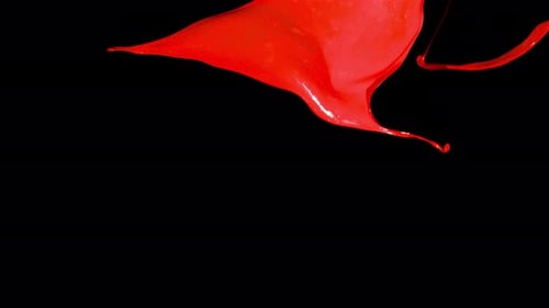 Dynamic Red Paint Splash Transition Effect