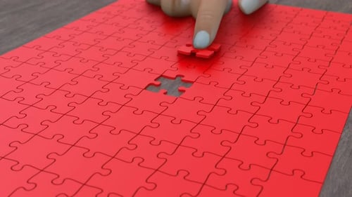 Connection concept. Puzzles.