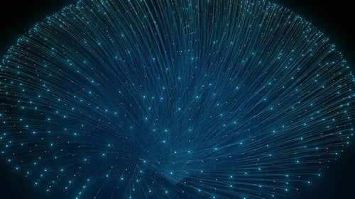 deep learning technology visual, showcasing neural networks processing complex data Ai background