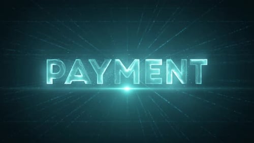 Payment 4 K Digital Data Text