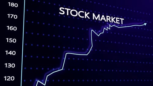 Animated Stock Market Growth Chart