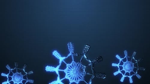 3D-Schneeflocken-Animation