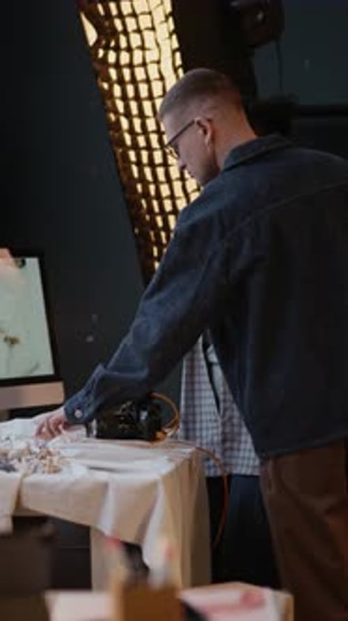 Two Professionals Collaborate on Jewelry Shoot in Studio