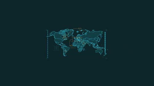 Looped Animation of a World Map HUD Element