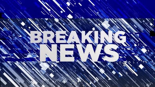 Broadcast News Transition Alpha channel Looped