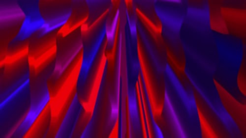 Vibrant Abstract Red Blue Flowing Waves Background