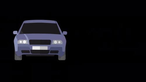 Action Car Alpha Channel 4K