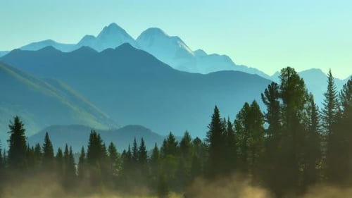 Snow-capped mountains