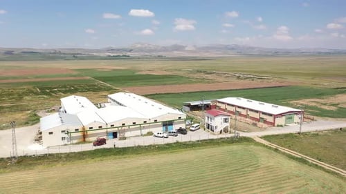 Aerial View Of Egg Factory