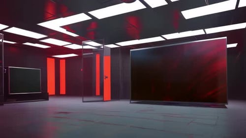 Captivating News Studio Environment: Interactive Virtual Set for Multimedia Broadcast