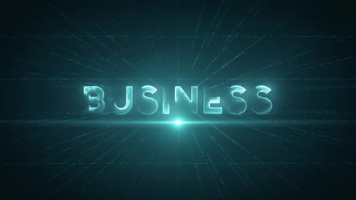 Business 4K Digital Data Text