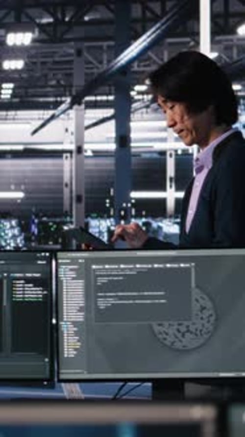 Data Analysis in a Futuristic Server Room