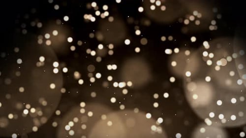 Gold Luxury Particles Flowing