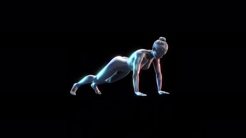 Ejercicios de anatomía femenina: flexiones