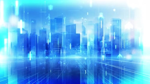 Blue Corporate Background Loop