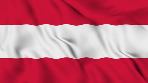 Realistic Waving Flag of Austria Animation