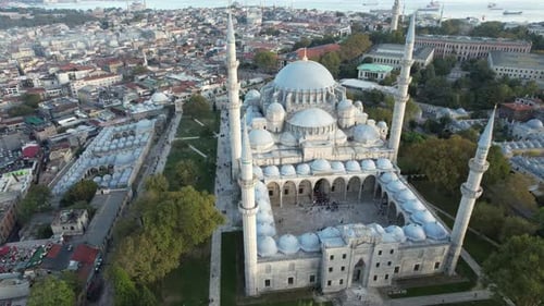 Aerial Suleymaniye Mosque