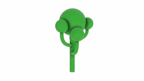 Minimalist Green Tree Design