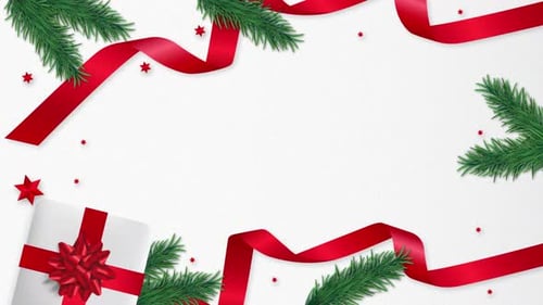 Frohe Weihnachtsdekorationshintergrund 4K