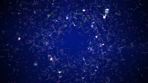 Abstract Digital Network Background with Connecting Dots and Lines