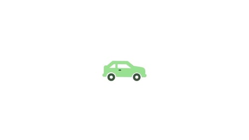 Animationsvideo mit Autosymbol-Symbolen
