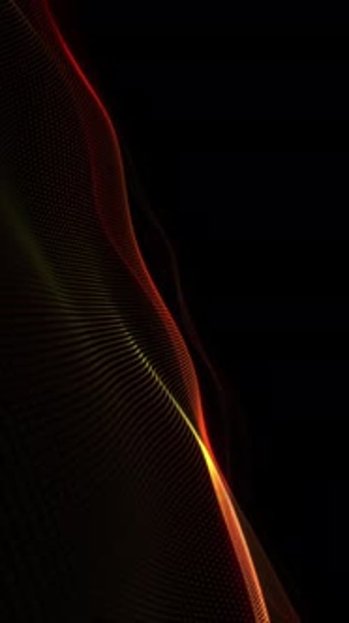 Vertical Video - Minimalist Digital Fractal Wave Abstract Technology Background