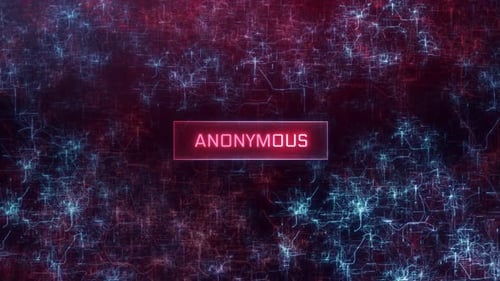 Conceito anônimo sobre fundo de redes escuras de computadores - 4K