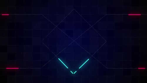 Futuristic Neon Lines Logo Reveal Transition