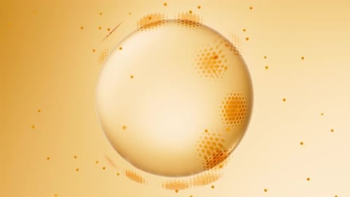 Bulle d'eau protégée par un bouclier contre les particules attaquantes, protection Cyber Shield contre les infections