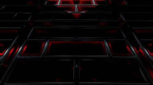 Abstract Background with Black and Red Elements, Shape, Exclusive, Unique Design, 3D Render, Figure