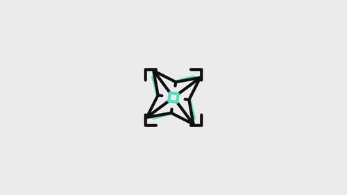 Minimalist Abstract Geometric Star Frame Reveal Animation