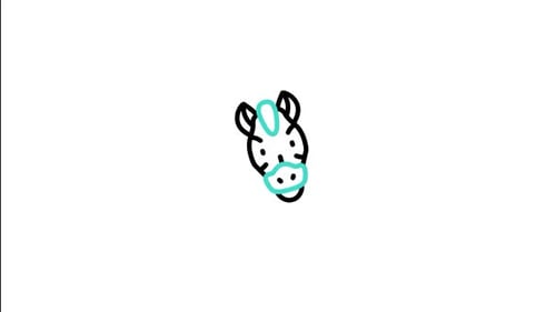 Animiertes Zebra-Symbol