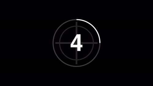 animated 5 second countdown with target symbol