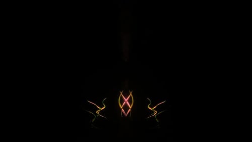 Colorful Abstract Swirling Lines Reveal