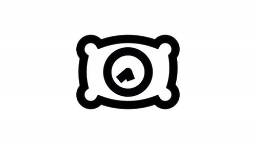 sleeping line icon animation