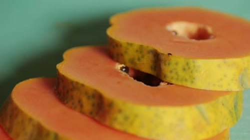 Papayafrucht Süßes Reifes Frisches Papaya-Rohes veganes Essen
