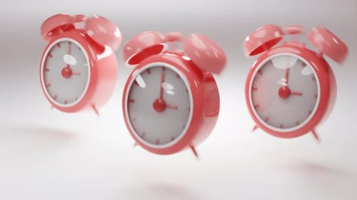 3D Alarm Clock Close-Up