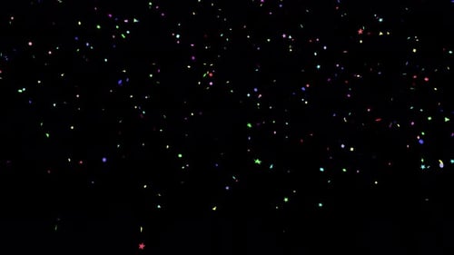 Confetti Falling with Alpha 4K
