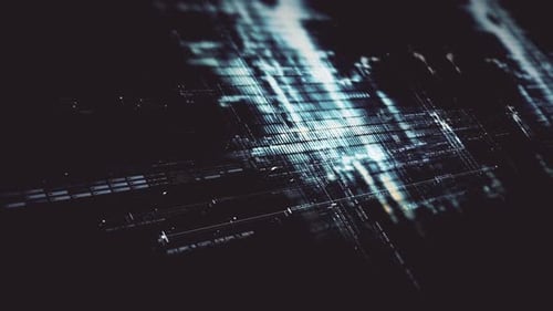 Futuristic Screen Display Data Matrix Simulation Background 08