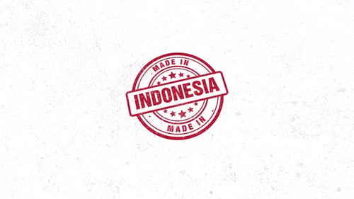 Made In Indonesia Rubber Stamp