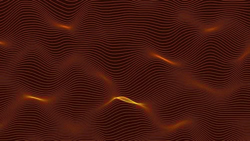 Abstract Digital Glowing Wave Lines Background
