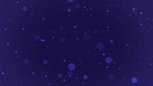 Purple background with floating particles