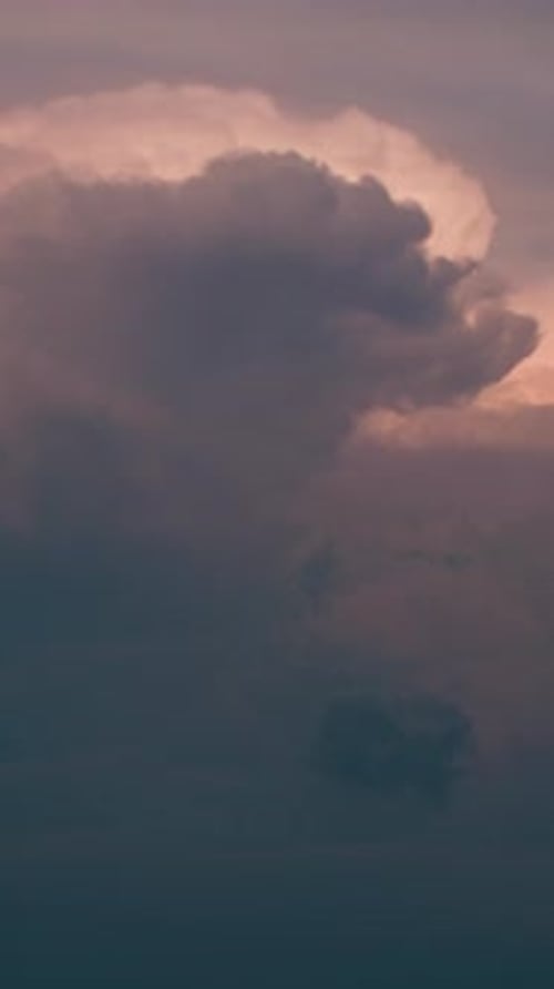 Pink Sunrise Clouds Time-Lapse in Vertical Orientation