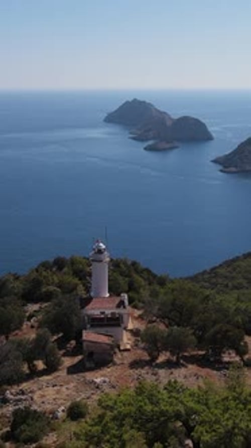 Lighthouse of The Cliff Landscape