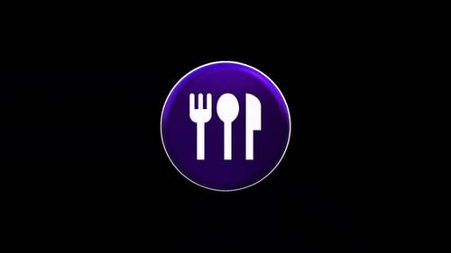 Rotating Cutlery Icon Animation